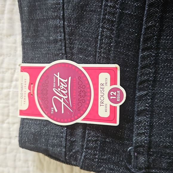 OLD NAVY THE FLIRT WOMENS  DENIM TROUSER NEW WITH TAGS SIZE 12 - Picture 9 of 14